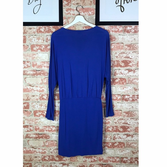 Haute Hippie Dolman Sleeve Rouche Wrap Neck Dress - Picture 3 of 8